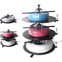 Rotary Wires Feeder Tools BV Wire Dispenser Rack Cable Dispenser 1 to 3 Layer Rotating Disc Cable Discharge Stand