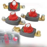 On/Off 275A Top Post Battery Disconnect Switch, 12-48V Waterproof Heavy-Duty Marine Battery Switch