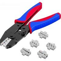 European Quick Change Jaw High End Crimping Pliers Photovoltaic Insulated Terminals Bare Terminal Crimping Pliers Kit