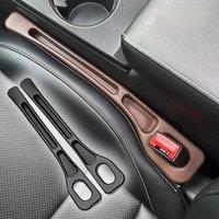 2Pcs Car Seat Gap Filler Seat Crevice Storage Box Bag Between Seats Console Organizer Decoration Interior Auto Accessories