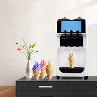 Commercial Ice Cream Maker Dual System LCD Screen Countertop Soft Serve Machine