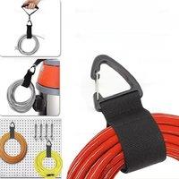 Cord Organizer Holder with Triangle Buckle Wire Manager Power Cord Management Nylon Heavy Cord Storage Straps for Cables Hoses