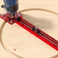 3 in 1 guides for milling Woodworking Cutting Milling Tool Circular Auxiliary Tool Aluminum Router Circle Cutting Trimmer Jig