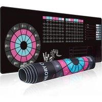EXCO Music Theory Shortcuts Mouse Pad Large Circle of Fifths Cheat Sheet Keyboard Mousepad Stitched Edge Non-Slip Base Desk Mat