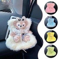 Cute Doll Car Safety Seat Car Air Outlet Decoration for 17cm labubu Car Interior Decoration Ornament, Car Seat Ornament Doll Sof