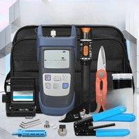 AUA-7S FTTH Tool FTTH Fiber Optic Tool Kit with Fiber Optica Power Meter and 10mW Visual Fault