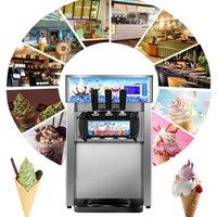Frozen Yogurt Blending Machine Fridge to Make Milkshake Ice Cream Mixing Stainless Steel Commercial Granizing Equipment