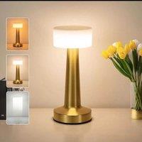 LED Table Light Metal Touch Desktop Decorative Lamp Rechargeable Night Lights For Bar Coffee Table Restaurant Decoration Light