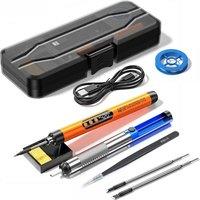 Multifunctional USB Digital Electric Soldering Iron Set Kit Intelligent 300-450? Temperature