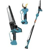 6.5 Trimmer 8-Inch Chain Saw 2.5-Meter Extended Rod £££ £££££££ ££££££££££££££ Pole Saw Suitable For Makita 18v 21v Battery ££££