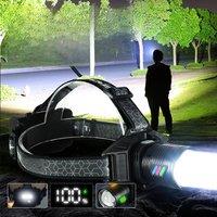 New 250000lm Powerful Led lamp Rechargeable light Outdoor Zoom Waterproof Work Lamp Super Bright