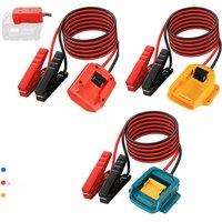 Car Battery Igniter Automotive Emergency Power Kits 12AWG Cable Jumper Starter Jump Kit Power Tool Line Milwaukee Dewalt Makita