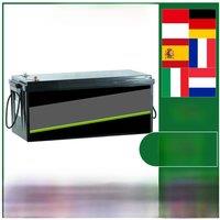 EU Stock 12V 24V 48V 100Ah 200Ah 300Ah LiFePO4 Battery Pack Grade A 6000+ Cycles RV Golf Cart Boat Solar Lithium Battery No TAX
