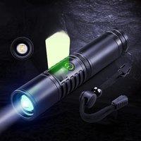 Powerful Lantern High Power LED Flashlight Type-C USB Rechargeable Spotlight Lamp Aluminum Alloy