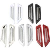 Universal Carbon Fiber Car Decorative Cell Air Flow Intake Hood Scoop Bonnet Vent Cover Stickers Decoration Styling