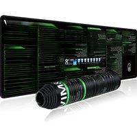 EXCO Vim Shortcuts Mouse Pad Large Linux Text Editor Cheat Sheet Mousepad Programing Engineer Desk Mat Stitched Edge Non-Slip