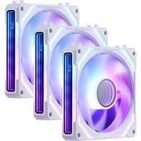 Redragon GCF012 Standard 120mm 4 Pin PWM PC Case Fan for Radiator/Computer Case Cooling, 120x120x25mm, 3 Pack, White