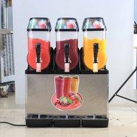 110V/220V Double Tank Smoothie Slush Machine Ice Cream Machine 380W Snow Melting Machine Commercial Smoothie Granita Machine