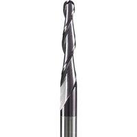 1 pcs carbide solid carbide Coated Taper Ball Nose bit R0.25 R2.0 shank 3.175 8mm bits for wood 3D engraving end mill