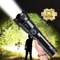 Rechargeable Flashlights High Power LED Tactical Flashlight Super Bright Handheld Hunting Torch