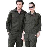 Woman men work overalls working uniforms Autumn winter thick Coveralls welding suit car workshop mechanic Plus Size clothes set