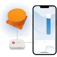 ME201WZ Tuya Smartlife App Ultrasonic Water Level Detection High Accuracy Zigbee Remote Liquid Level Gauge