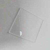2Pcs Total Size 43x40x1.5mm Full Spectrum Clear Transparent UV IR Quartz Glass Window JGS2