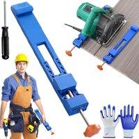Quick Fix Jig For Electric Circular Saw Precise Wood Cutting Fix Jig Easy Installation Quick Fix Clamp Precision-Milling Tasks