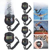 5/3/1PCS Stopwatch Counter Handheld Sport Stopwatch Waterproof Digitale Display LCD Chronometer Count Timer Fitness Timer