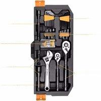 DEKO 192Pcs 198Pcs Professional Car Repair Tool Set Ratchet Spanner Screwdriver Socket Mechanics Tools Kit W/ Blow-Molding Box