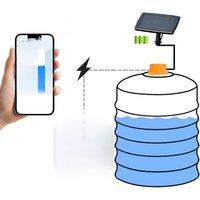 ME201RSP Tuya App LED Display Solar Panel Wireless Long Distance Temperature Display Water Tank Liquid Level Monitor