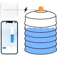 ME201R Wifi Tuya App LCD Ultrasonic Temperature Sensor Level Monitor Time Display Low Battery Indicator Alarm Tank Level Sensor