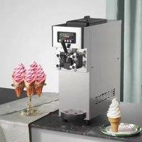 Single Heads Ice Cream Making Machine Stainless Steel Ice Cream Maker Durable Soft Ice Cream Machine