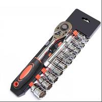 12pcs 1/2 Inch Socket Wrench Set Metric Impact Sockets Ratchet Spanner Complete Tool Kit Professional Repair Tool Garage