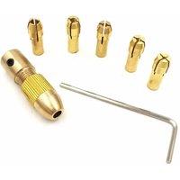 7Pcs/set Mini Drill Chucks Adapte Small Electric Drill Bit Collet Micro Twist Chuck Tool Kit Woodworking