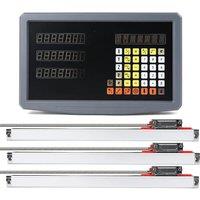 Dro YHSINO Digital Readout Kit Linear Scale Optical Ruler 5U 5V TTL DB9 Adjustable Dimensions 120mm-1020mm SDS2MS SDS3MS