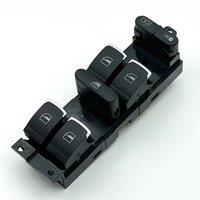 3BD959857 9Pins Driver Master Power Window Switch Button For VW Golf Jetta Passat High Quality Chrome plating Cars Accessories