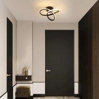 2700LM Modern LED Ceiling Light Fixture, Black LED Ceiling Lamp for Bedroom, Living Room, Kitchen, Dining Rooms and Hallways