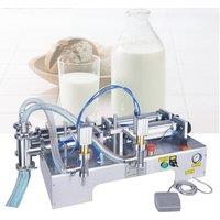PBOBP Double headed Pneumatic Piston Liquid Filling Machine,Shampoo,Cosmetic,Juice, Semi-automatic