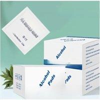 Disposable 75% alcohol swab for wound disinfection, essential first aid box supplies for home disaster preparedness.