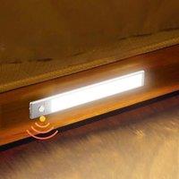 LED Motion Sensor Light Wireless LED Night Light Type C Rechargeable Light Cabinet Wardrobe Lamp Staircase Backlight For Kitchen