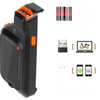 2D Back Clip Wireless Barcode Scanner Mini Bluetooth Phone Barcode Reader QR Bar code Reader PDF417 Scanner for Mobile Scan
