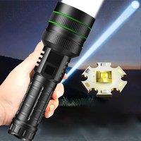 2025Most Powerful LED Flashlight 10000LM Rechargeable Tactical Torch with Power Display 1500M Long