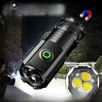 Powerful Mini LED Flashlight Super Bright Aluminium Pocket Torch Rechargeable Waterproof Hiking