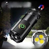Powerful Mini LED Flashlight Super Bright Aluminium Pocket Torch Rechargeable Waterproof Hiking