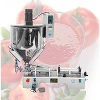 PBOBP Quantitative Pneumatic Paste Filling Machine Peanut Butter Chili Sauce Filler With Stirring