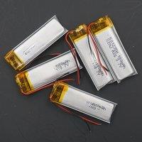 5pcs 3.7V 180mAh 0.666Wh Polymer Li Lithium Battery 501235 Li-ion For Headphones Bluetooth Speaker Glasses Sat Nav LED Light