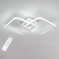 50W LED Dimmable Ceiling Light, Remote Controlled Ceiling Lamp 3000K-6500K Modern Square Ceiling