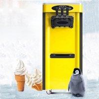 Commercial Ice Cream Machine,Large Output Yield, Single Flavor Countertop Soft Serve Ice Cream Maker,Shortage Alarm
