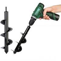 Drill Bit Spiral Loose Soil Planting Seedlings Planting Flowers And Vegetables Greenhouse Drilling Soil Drilling Garden Tools